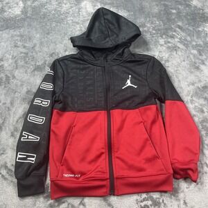 Air Jordan Jumpman Hoodie Sweatshirt Little Kids Large 6-7 Yrs Red Therma Fit